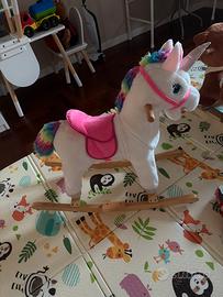 Cavalluccio unicorno a dondolo