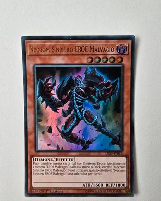 Yu-Gi-Oh! Carta Necrom Sinistro Eroe Malvaggio 
