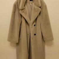 Pelliccia lungha Zara grey faux fur 