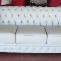 Divano Chester 3 posti in pelle spessorata