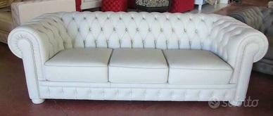 Divano Chester 3 posti in pelle spessorata