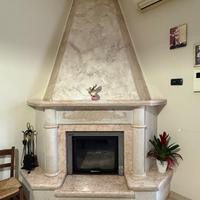 Rivestimento Marmo Rosa Tea per camino