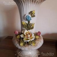 Gualdo ceramica maiolica Vaso " Delle Rose"