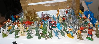 Soldatini 1:32, anni 70/80+pezzi fortino Ellepí 