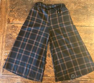Pantalone gamba larga fantasia scozzese Diva’s