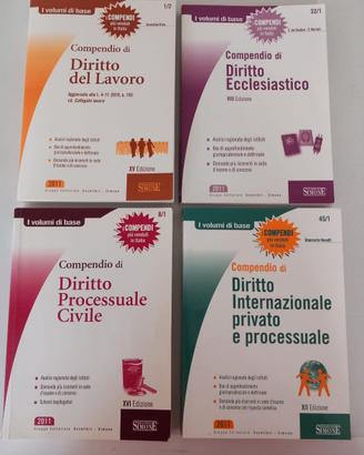 4 compendi di Diritto + Omaggio (Mosconi)