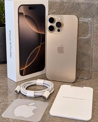 IPHONE 16 pro max 256 color sabbia