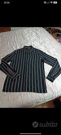 Camicia nera con righe " Asos"