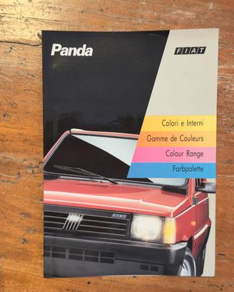 Scheda colori multilingue Fiat Panda anni 90