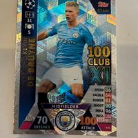 Carta Match Attax 2018-19 De Bruyne 100 XL Club