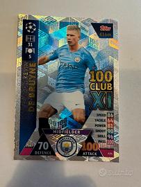 Carta Match Attax 2018-19 De Bruyne 100 XL Club