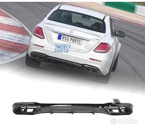 DIFFUSORE MERCEDES W213 16-20 LOOK AMG E63 NERO LU