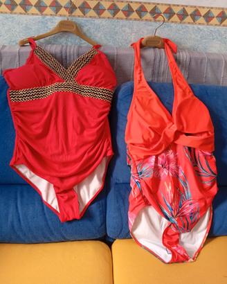 Costume mare donna intero rosso  N.2 costume mare