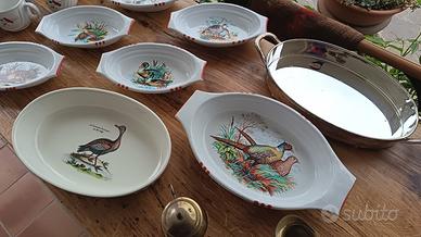Servizio piatti vintage in ceramica/ porcellana