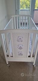 Culla con materasso e copertura anticipata urto