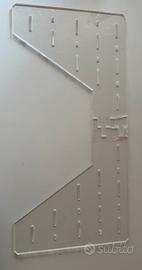 Mensola acrilico per vetrina ikea