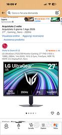 Monitor lg200 hz gaming