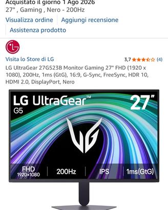 Monitor lg200 hz gaming