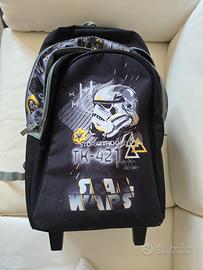 Zaino scuola con ruote Star wars