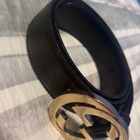 Gucci Cintura in Pelle GG Ricamata - Made in Italy