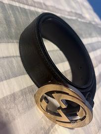 Gucci Cintura in Pelle GG Ricamata - Made in Italy