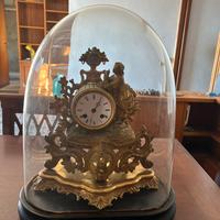 Orologio da tavolo fine ’800 con campana vetro