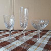 SERVIZIO BICCHIERI IN CRISTALLO MOLATO PRIMI '900