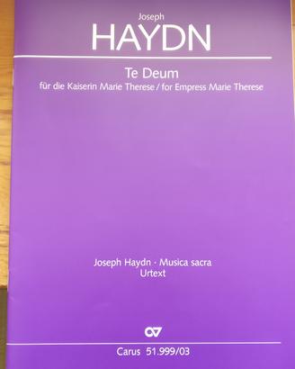 spartiti coro Haydn, Te Deum
