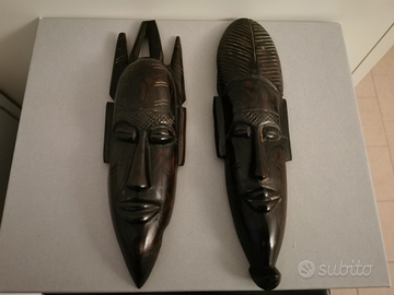 Maschere etniche legno