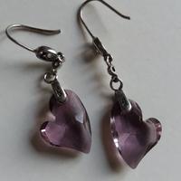 orecchini in argento e Swarovski