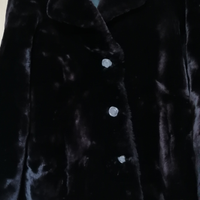 Giaccone donna nero di pelliccia