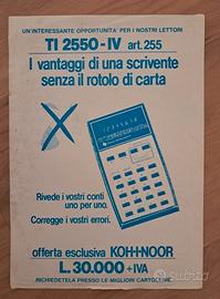 Depliant Brochure Texas Instruments TI 2550-IV Koh