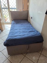 GRESSVIK letto con contenitore 
90×200cm