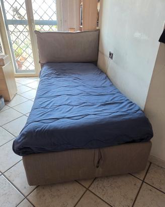 GRESSVIK letto con contenitore 
90×200cm