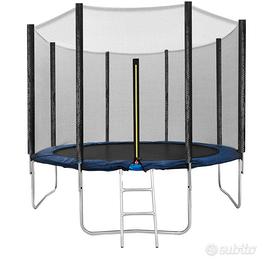 Trampolino 245 cm tappeto elastico da giardino