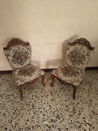 COPPIA POLTRONE in tessuto jacquard gobeline