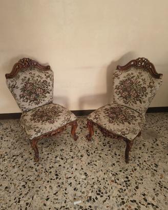 COPPIA POLTRONE in tessuto jacquard gobeline