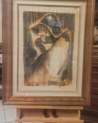 quadro di Biasini ,pittore soresinese  anni '70.