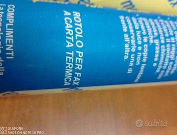 rotoli per fax a carta termica 