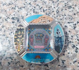 Posacenere Vintage Holy Land Mosaico Gerusalemme 