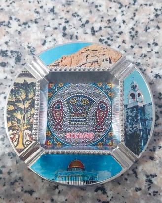 Posacenere Vintage Holy Land Mosaico Gerusalemme 
