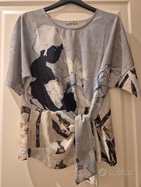 Blusa Zara da donna con fiocco