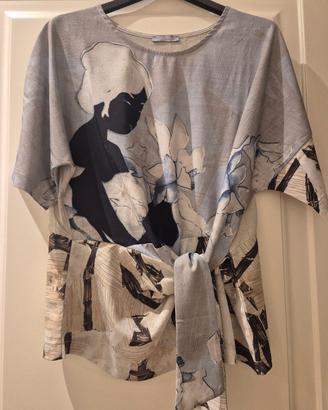 Blusa Zara da donna con fiocco