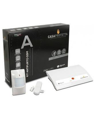 KIT ANTIFURTO CASA PROTETTA WIRELESS + TELECOMANDO
