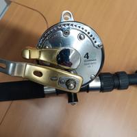 mulinello trainaMitchell2030 con canna Olympus 12