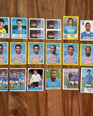 Lotto 56 figurine calciatori panini Napoli Varie