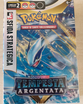 Box prerelease pokemon TEMPESTA ARGENTATA sealed