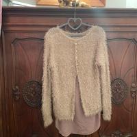 Maglione con paillettes dorate