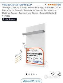 Pannello radiante a infrarossi 