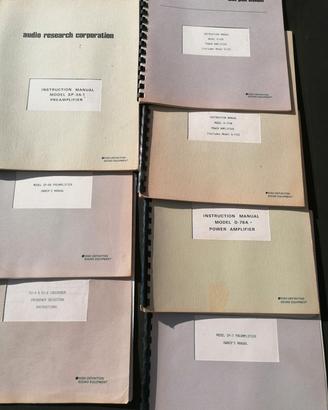AUDIO RESEARCH schemi  originali